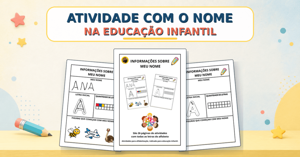 Atividade Nome Educação Infantil em PDF